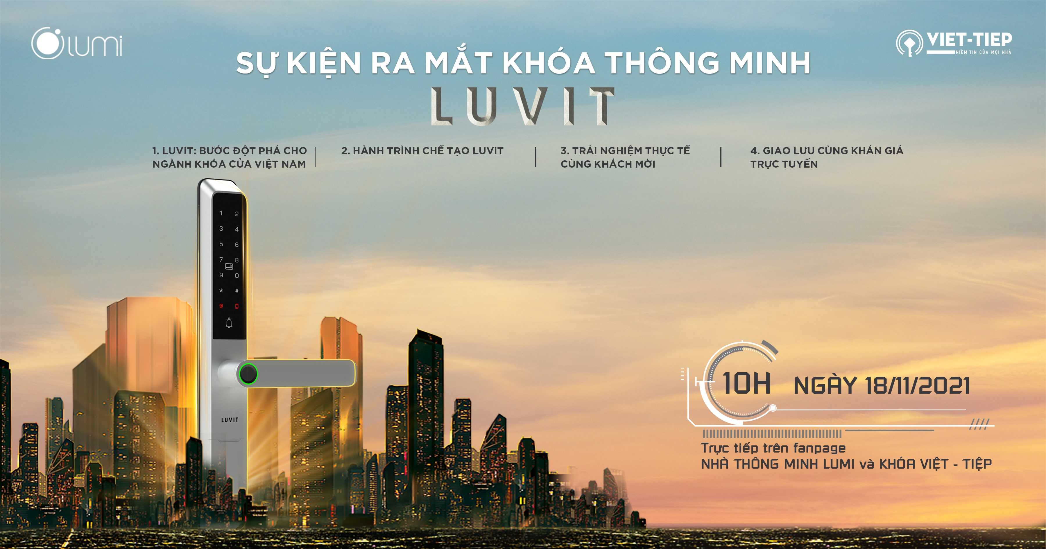Lumi và Việt Tiệp ra mắt “LUVIT” - Khóa thông minh Make in Vietnam